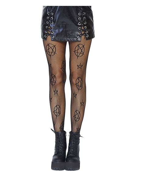 gothic fishnet tights